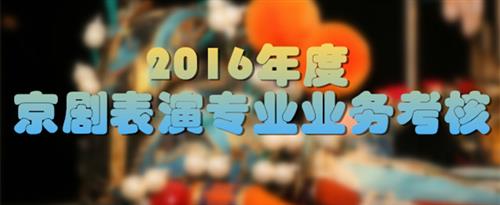 艹逼mv国家京剧院2016年度京剧表演专业业务考...